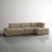 Berlare 4 - Piece Upholstered Boneless Compression Corduroy Modular Sectional Sofa Set with Removable Ottoman – Fully Compressed, No Assembly Required-1066882503