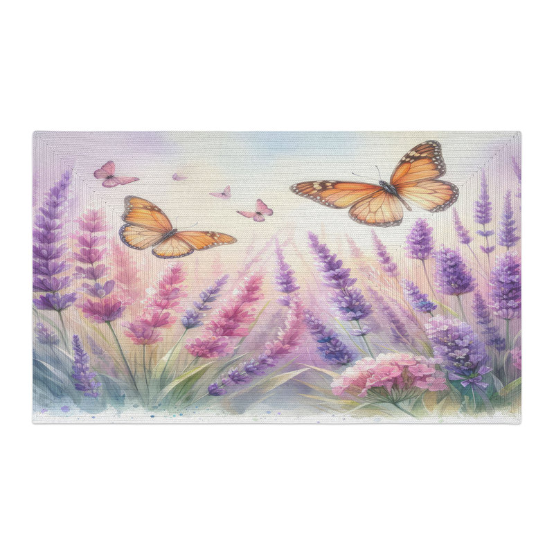 Tapis tressé lavande, Rectangulaire 3 pi x 5 pi