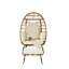 Fauteuil à œufs en osier (excluant la table)-606028042