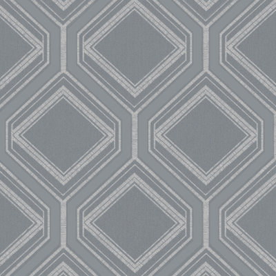 Superfresco Savile Row Geometric Metallic Wallpaper