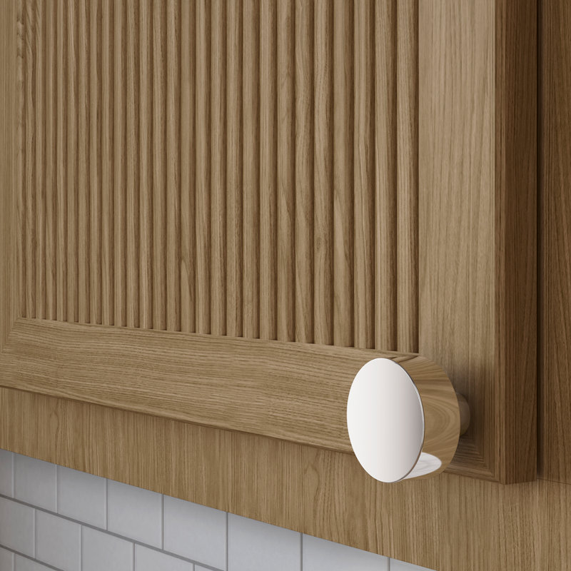 4405 Contemporary Knob, 1.5", Polished Nickel
