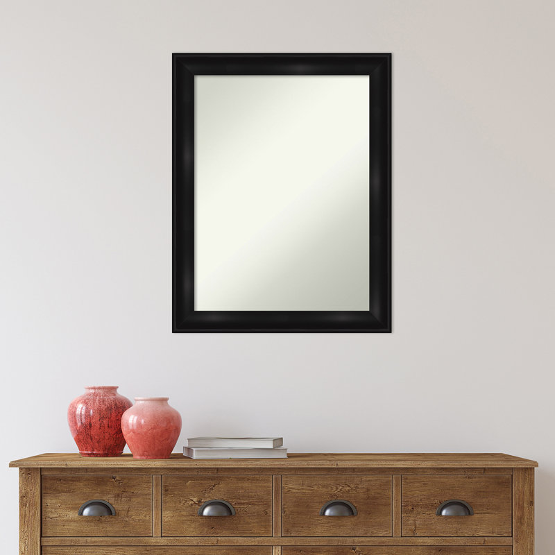 Miroir de salle de bain Grand Black, H 28 po x l 22 po