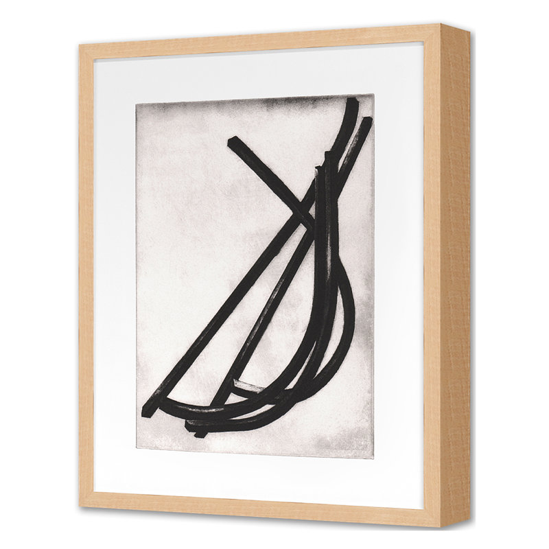 Rods Print by Perrin, Elvia, Maple Single Picture Framed, 22" H x 17" W