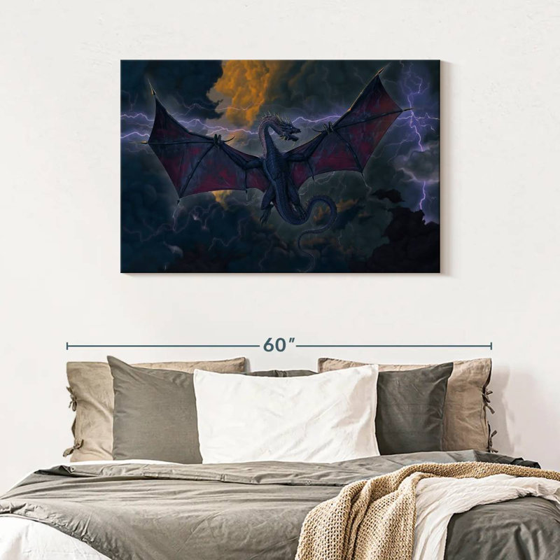 Kelan Thunder Dragon, 30" H x 45" W