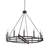 12 - Light Dimmable Wagon Wheel Chandelier