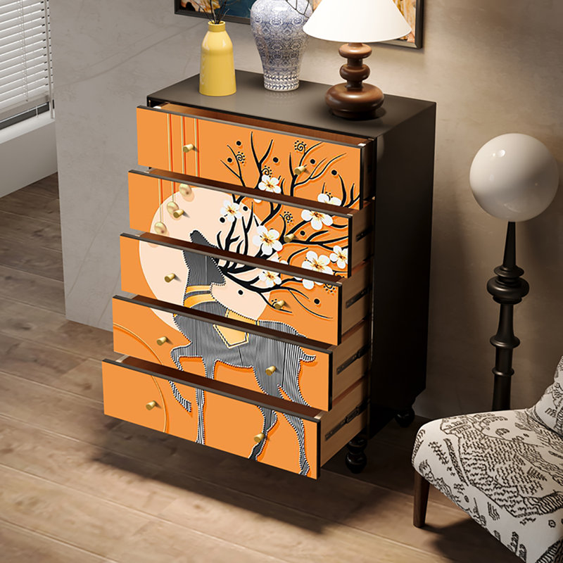 Armoire décorative rétro à tiroir