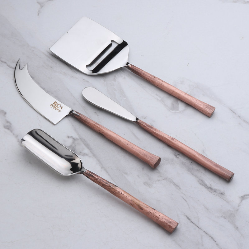 Ensemble de 4 outils à fromage en cuivre Sundance Design Ensemble