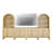 71"H X 126"W Tall Arched Bookshelf With 6 Drawers And 2 Cabinets, Modern 10-Tier Bookcase With Open Storage, Large Wood Display Cabinet For Living Room Bedroom Home Office Kitchen-1710697524