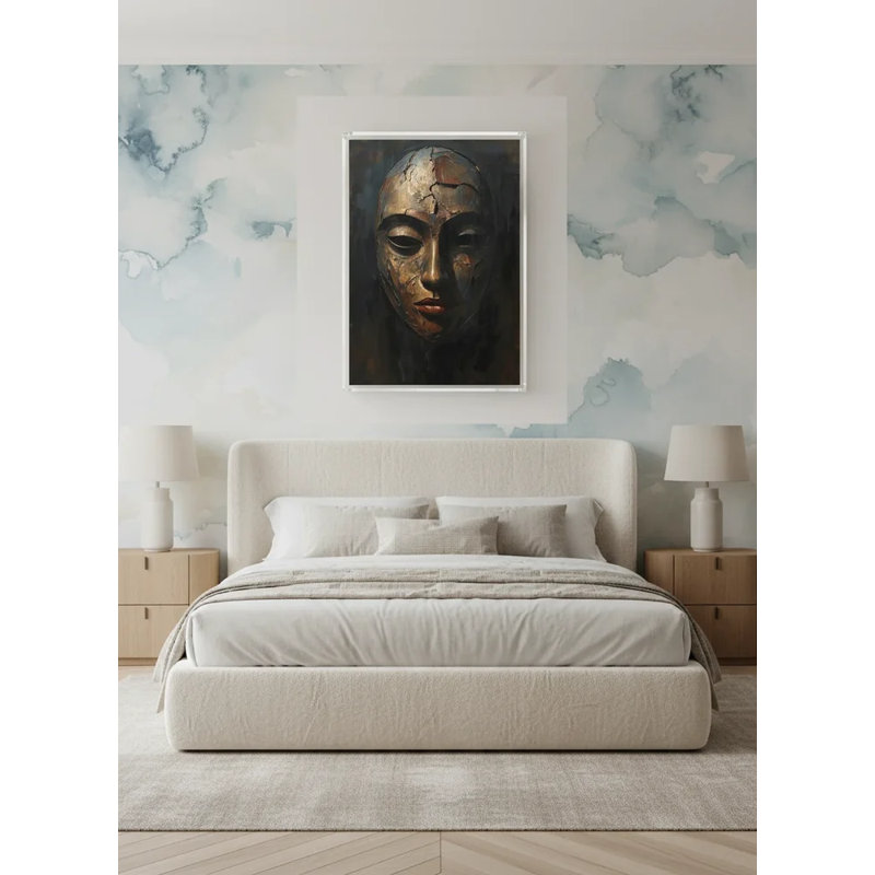 Visage craquelé