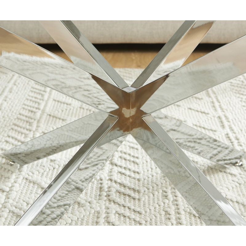 Jaquane Coffee Table, Silver