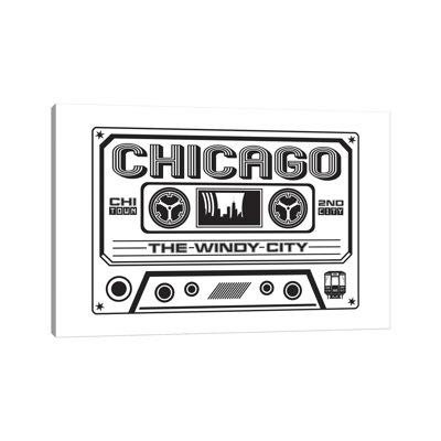 Chicago Cassette by Benton Park Prints - Wrapped Canvas Gallery-Wrapped Canvas Giclée