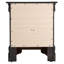 Table de chevet 2 tiroirs LouisPhillipe, noir-1770144159