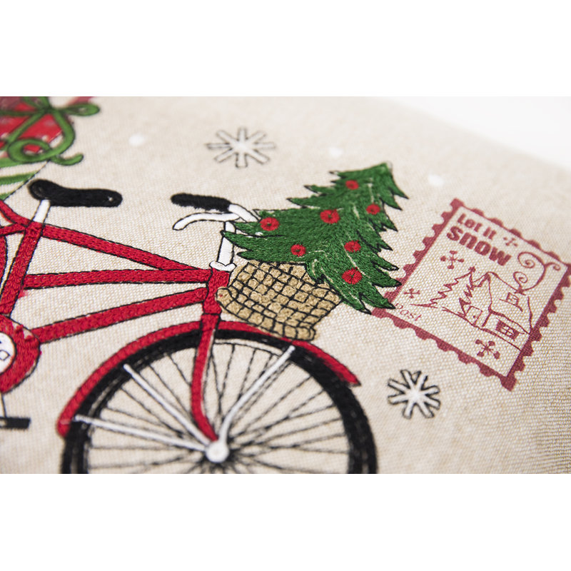 Coussin de vélo de noël