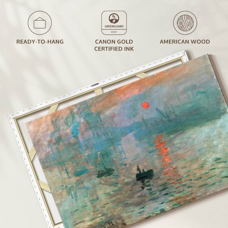Impression sur toile Zen Impression Sunrise 1872, H 45 po x l 30 po x P 1,25 po