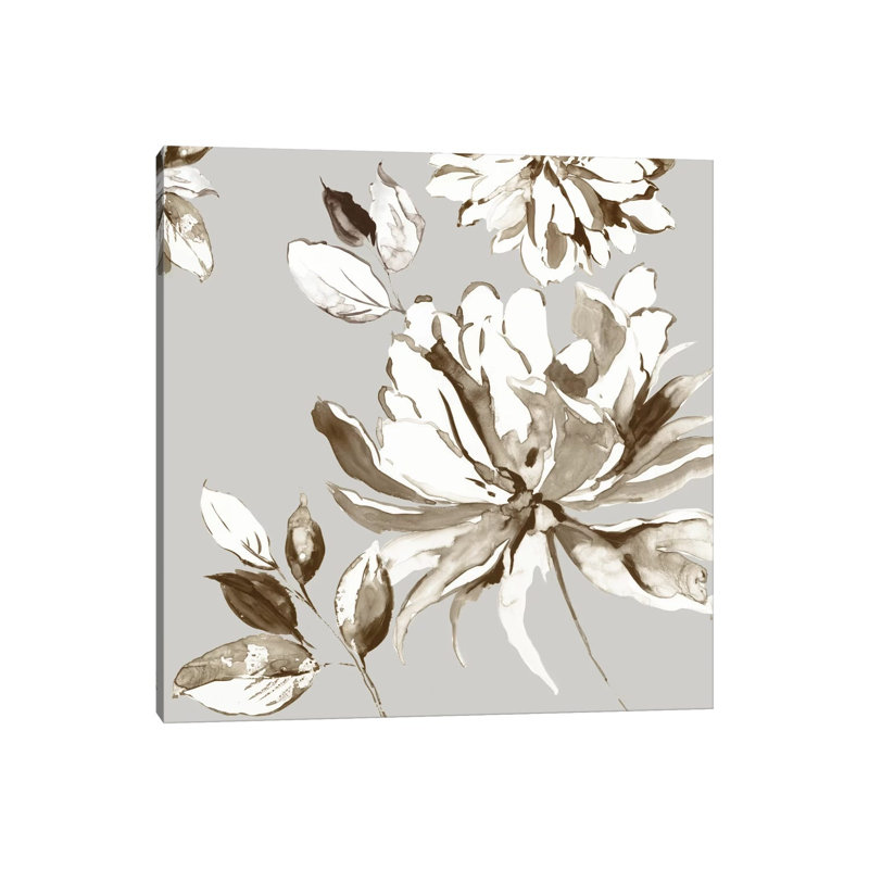 Botanical Gray I by Asia Jensen - Wrapped Canvas Print, 45.72 cm H x 45.72 cm W x 3.175 cm D
