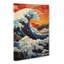 Wave Japanese Contemporary Art - Wrapped Canvas-2146967121