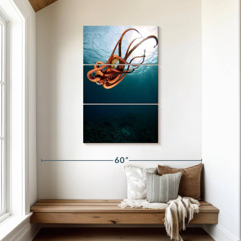 Brampt Diving Octopus, 32" H x 20" W