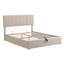 Grand lit plateforme tapissier avec système de rangement hydraulique-1631280476