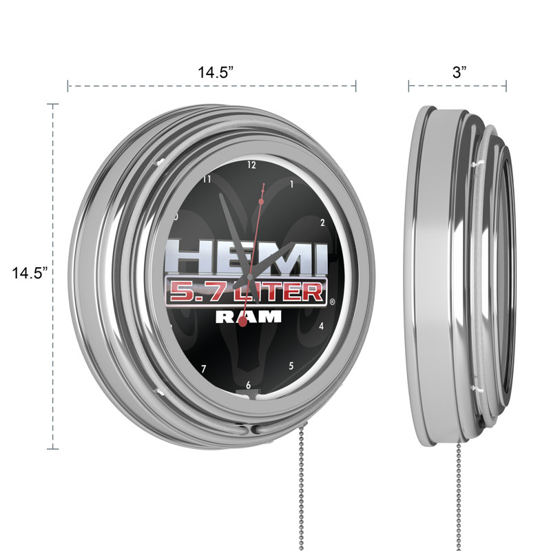 Metal Wall Clock, White