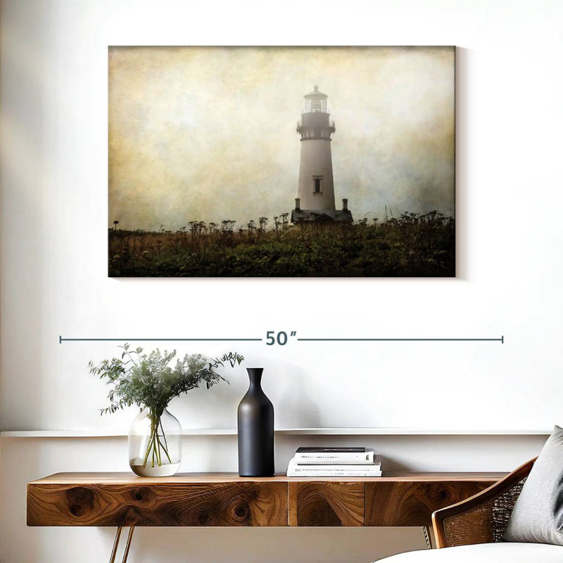 Lonely lighthouse Aletra, H 26 po x l 39 po