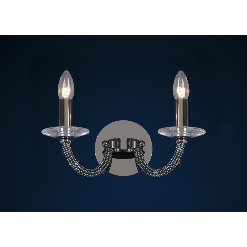 Gelnett Candle Wall Light, Black