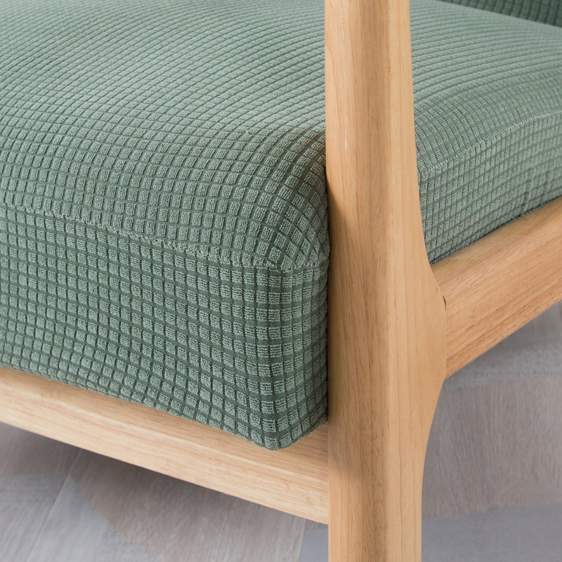 Housse pour fauteuil à coussins carrés/rectangulaires, Vert