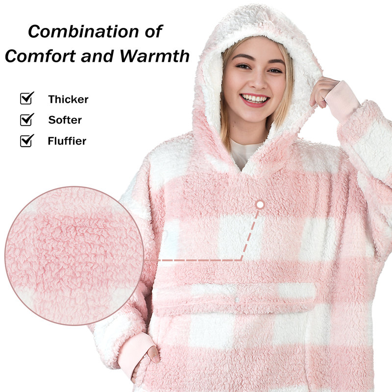 Surdimensionné Catalonia Sweat à capuche avec couverture, molleton confortable sur tout le corps