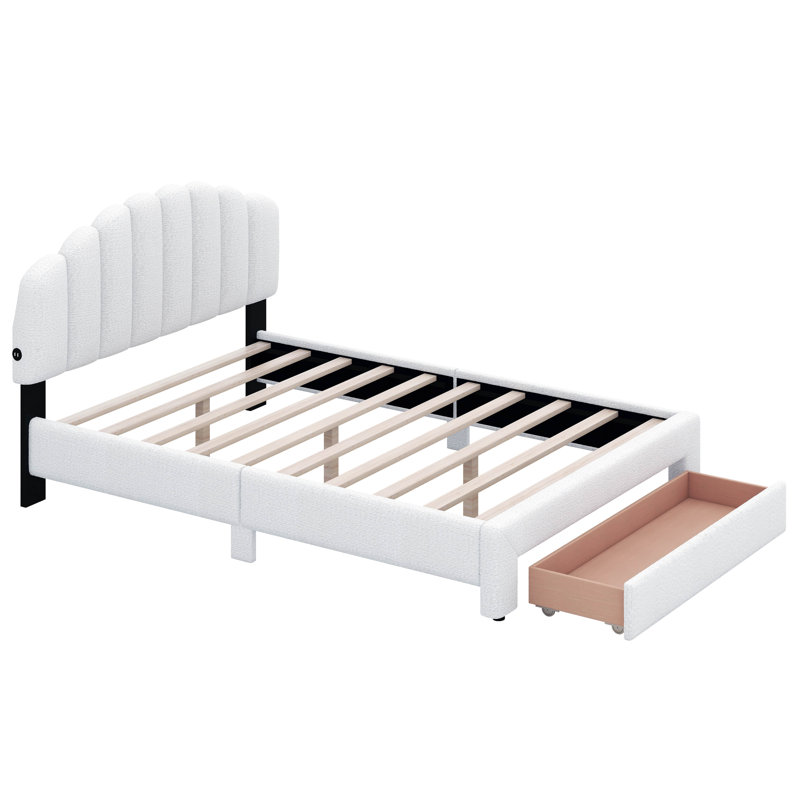 Ensemble de chambre à coucher Erardo, Blanc