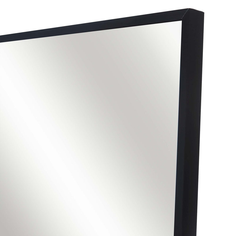 Miroir pleine grandeur en métal, Noir