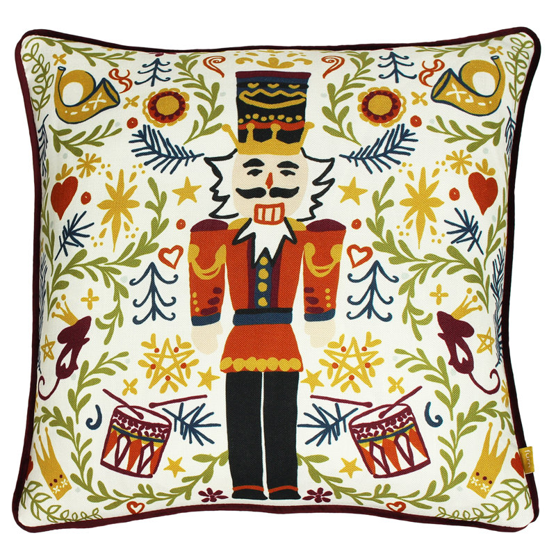Floral Square Throw Pillow Cover
