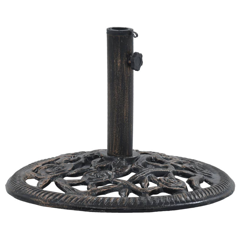 Piper Cast Iron Free Standing Umbrella Base, Bronze