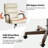 Para Modern Genuine Leather Tilting Executive Chair with Solid Wood Arms and Ergonomic Padded Back-353898749