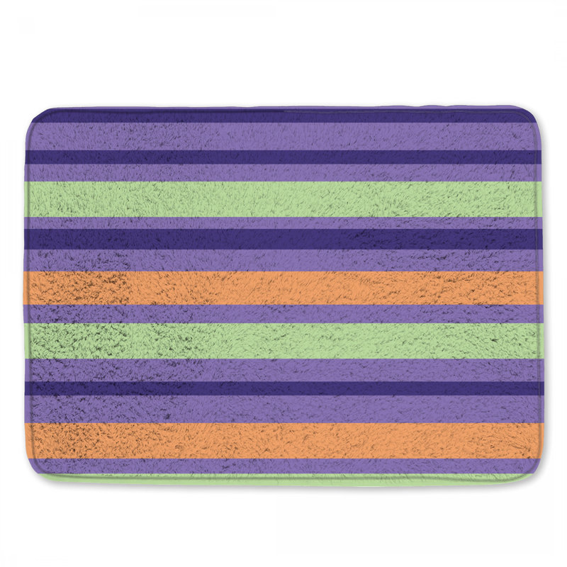 Tapis de bain à rayures horizontales, L 24 po x L 17 po