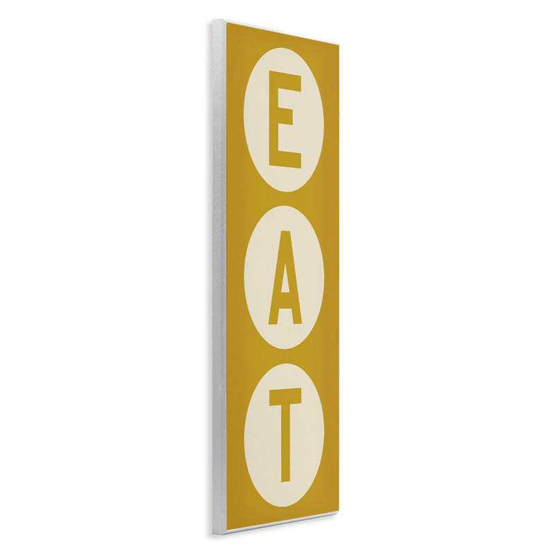 " Retro Style Eat Circle Letters Sign " by Ryan Fowler