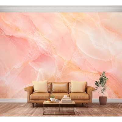 Wall Mural Peel and Stick Wallpaper Light pink blurred made pink jade Nephrite Self-Adhesive Removable Contact Paper Wall Decor for Living Room Bedroom 100"H x 144"W