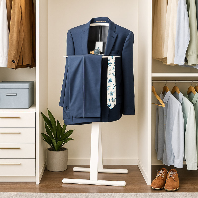 Fam Freestanding Valet Stand, White