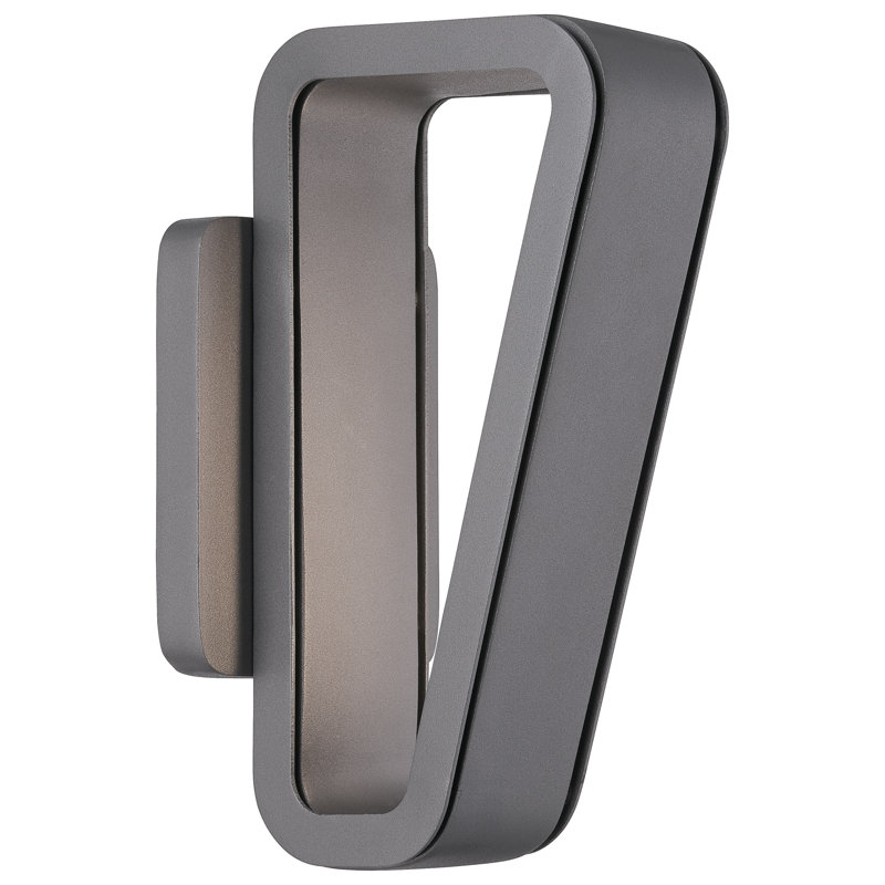 Soldered Silver and Black Modern LED Wall Sconce