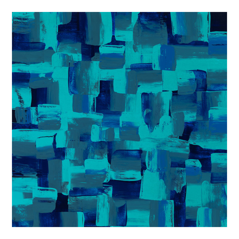 Spectre I bleu - peinture sur toile