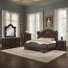Ensemble de chambre à coucher Faxon en noyer foncé