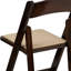 Wood Folding Chair with Vinyl Padded Seat