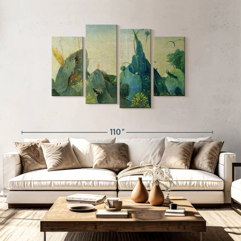 Kelan, le jardin des délices terrestres II, H 48 po x l 75 po