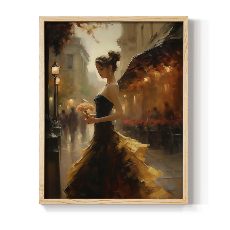 Reproduction encadrée WOMEN Series CDLII - bois massif, H 11 po x l 9 po, Naturel