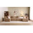 Corduroy Modern 3-Seat Deep Seat Boneless Sofa With 3 Throw Pillows & 1 Movable Ottoman-1182539316