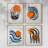 Earth Etching I Framed Print - Set of 4-198193524-198193527