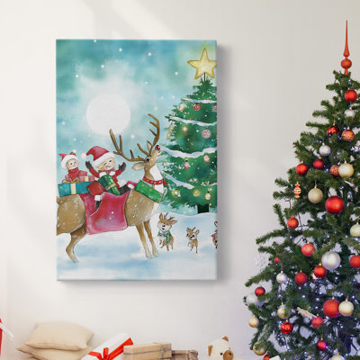 Art des Fêtes de Noël - Toile tendue avec châssis DCCLVII