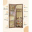 Jewelry Cabinets with Mirror and LED Lights, Door Hanging/Wall Mounted Jewelry Armoire-1548183244