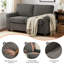 Futon de canapé-lit convertible 3-en-1 57 po-1139733119