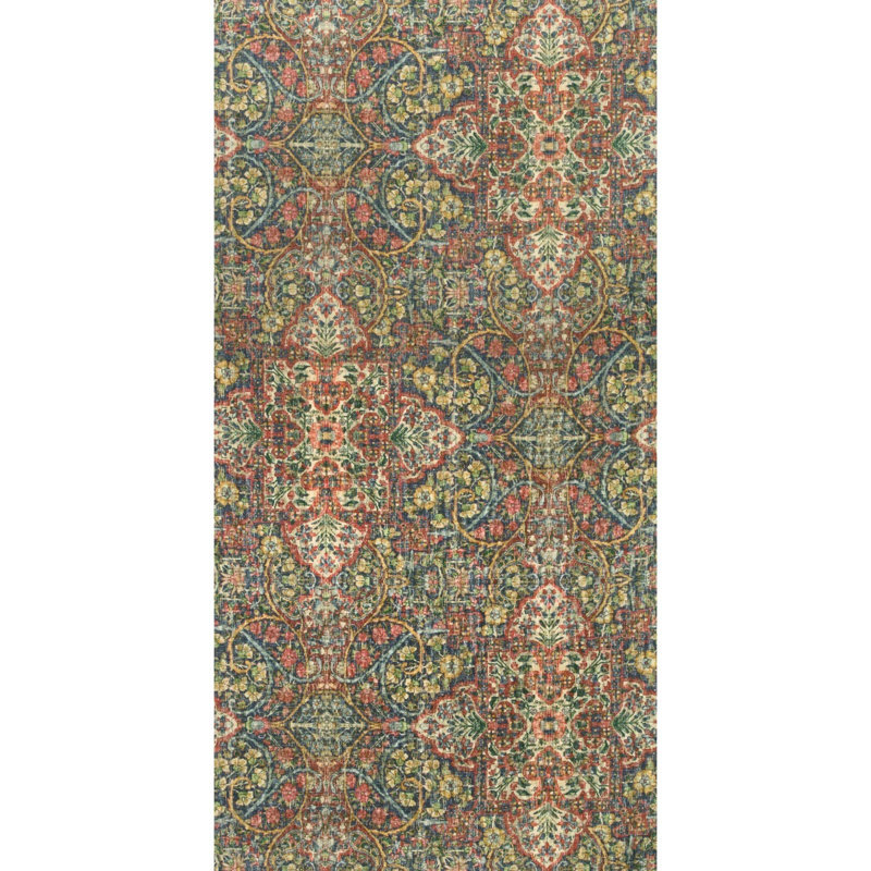 Bromley Print Fabric, Red/Blue/Yellow