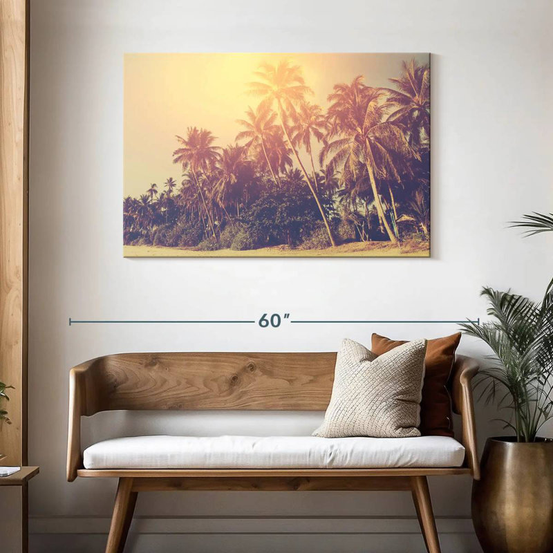 Gillard Hazy Palm Trees Gillard, H 30 po x l 45 po