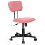 Chaise de travail sans accoudoirs en laine d'agneau 23 po pivotante réglable avec dossier capitonné-554103490-554103489
